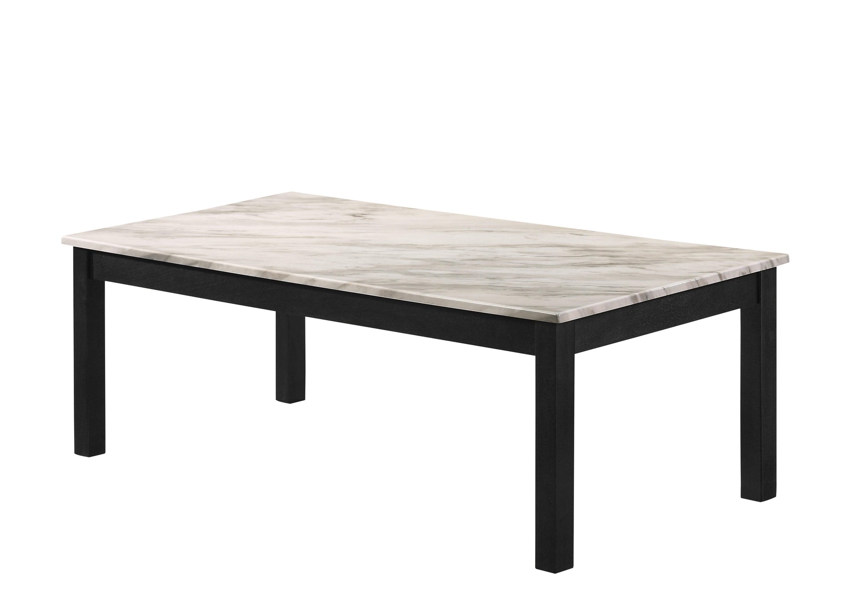 Thurner Marble-White 3-Piece Coffee Table Set, Sleek White Marble Top - Ella Furniture