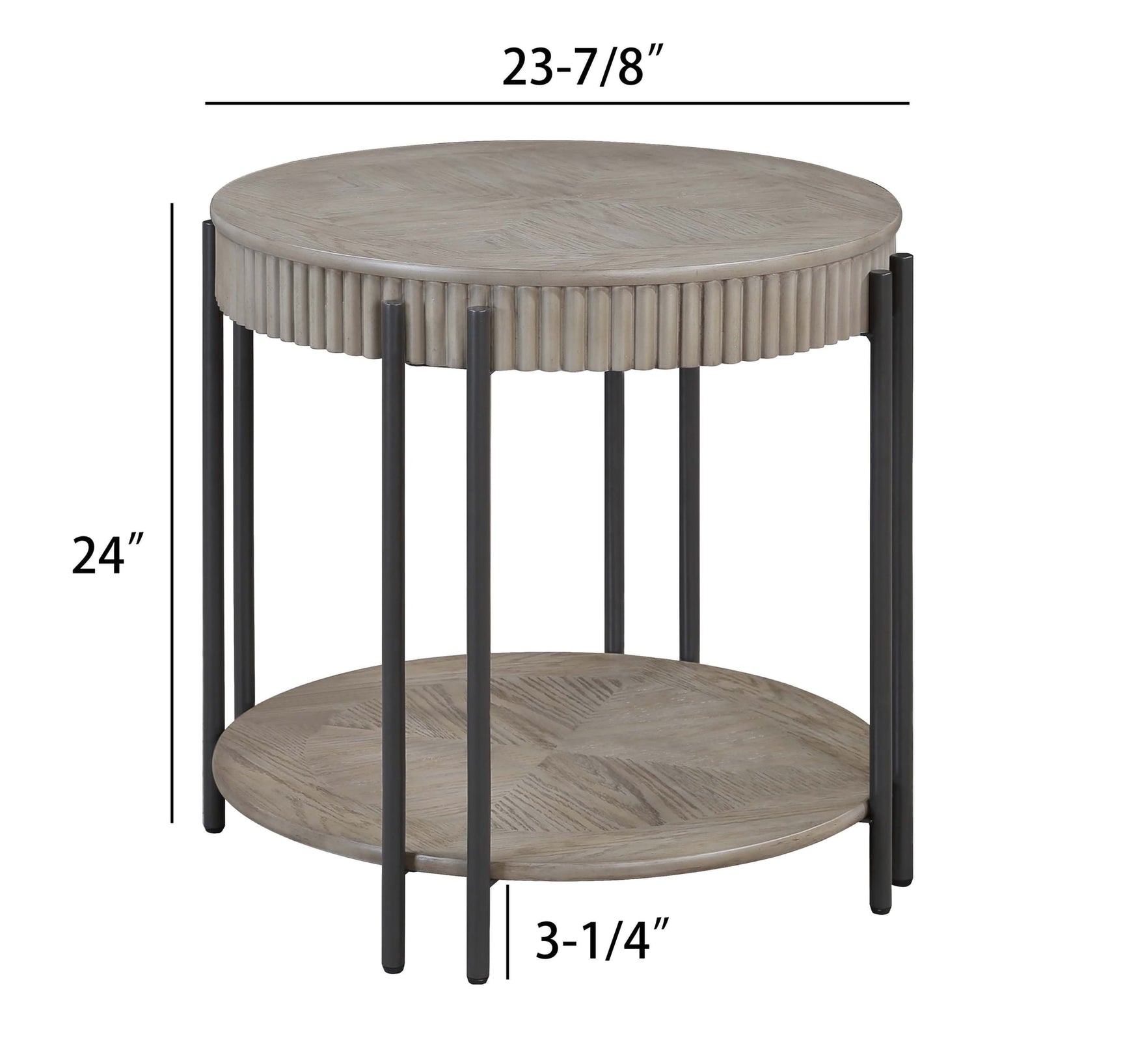 Providence End Table view 2