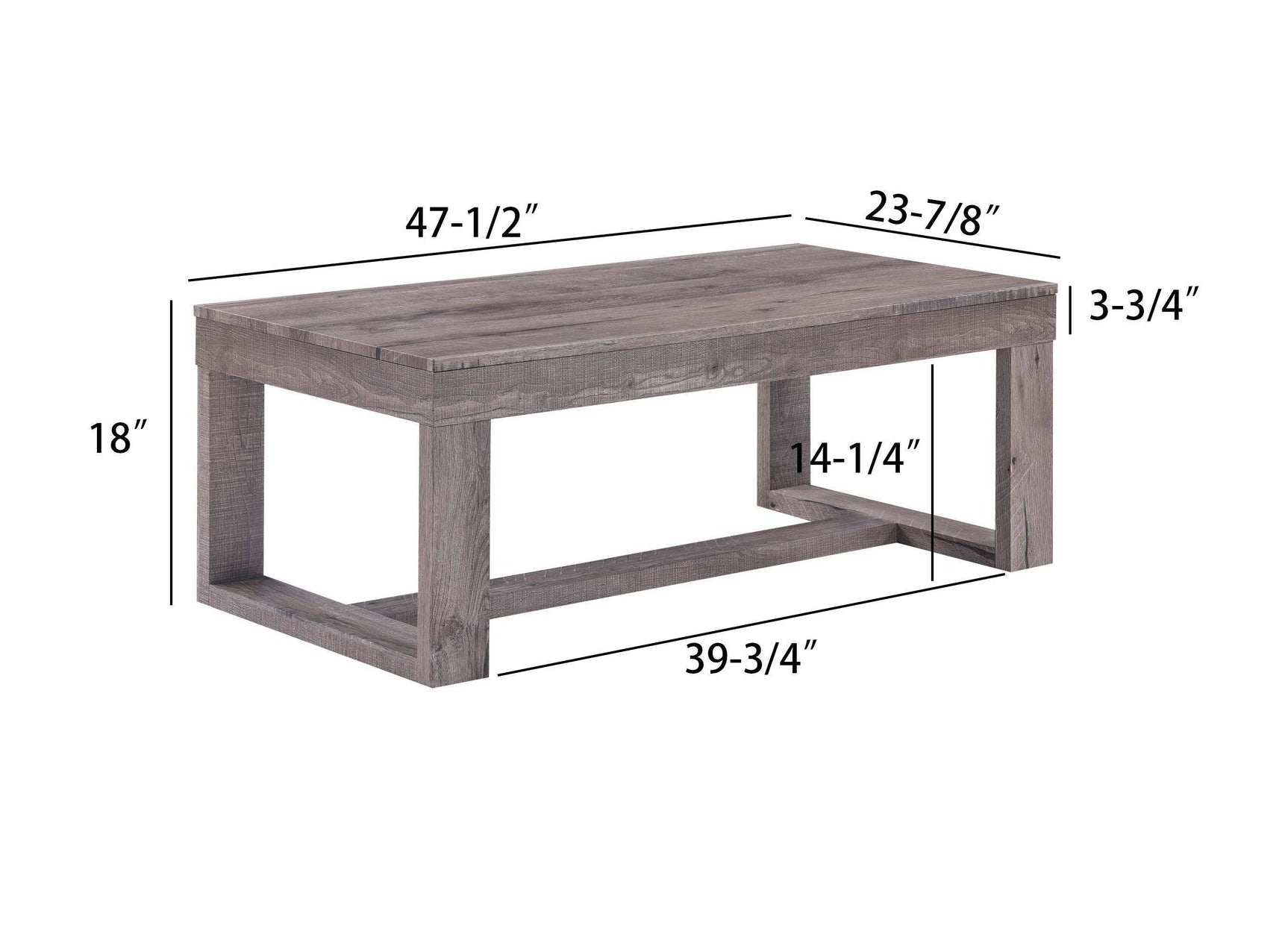 Knott Gray Coffee Table Set
