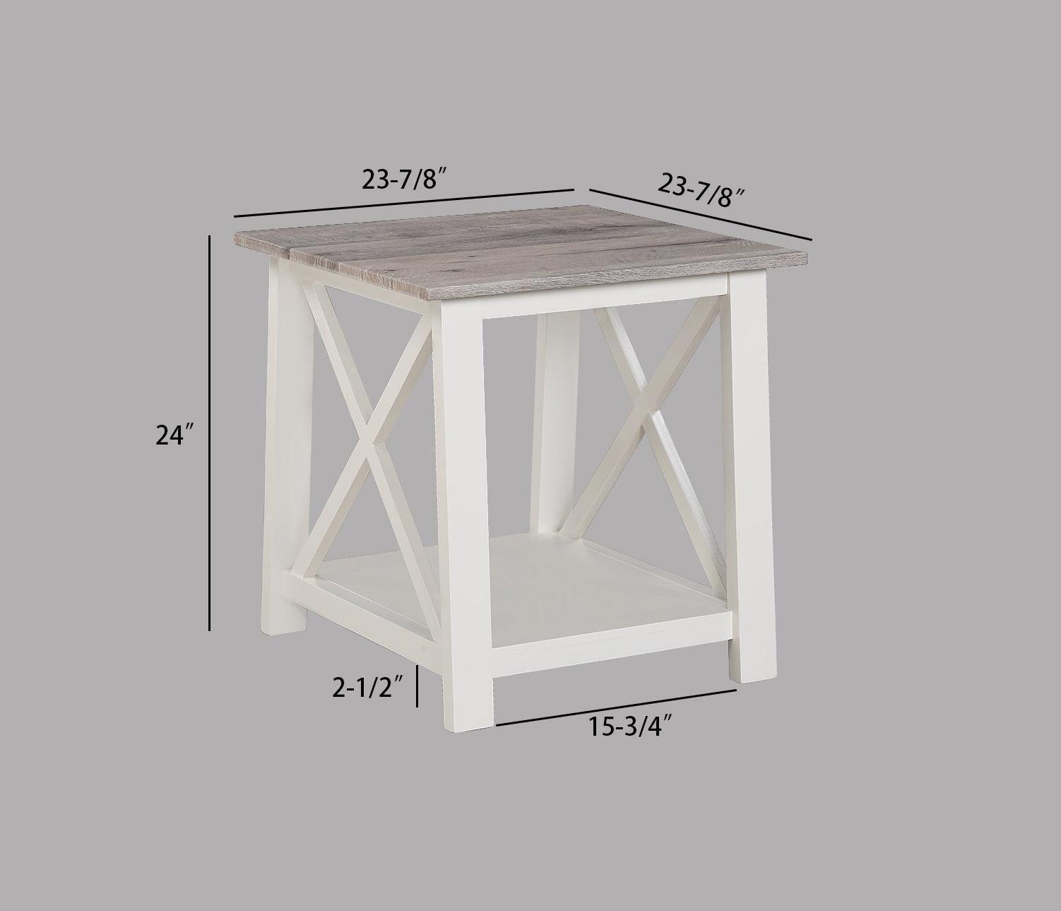 Thelma Beige Gray Coffee Table Set