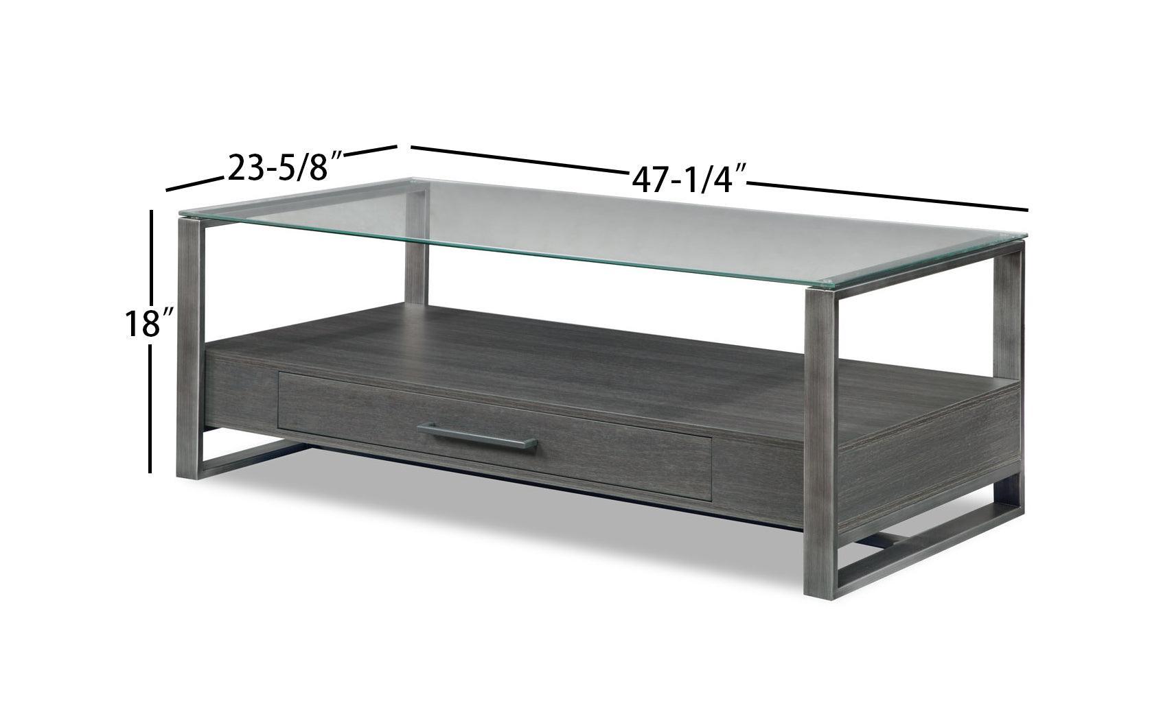Mardo Modern Bamby Gray 3-Piece Coffee Table Set, Wood - Ella Furniture