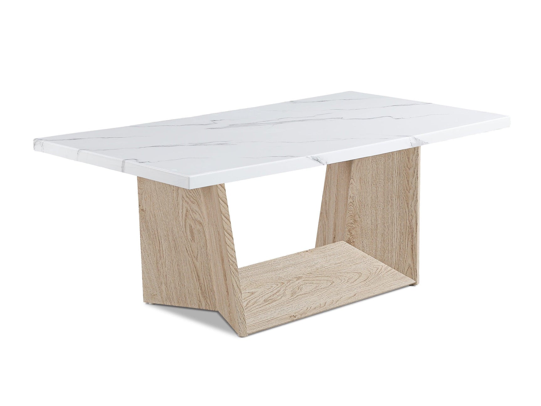 Adea White Oak Coffee Table Set