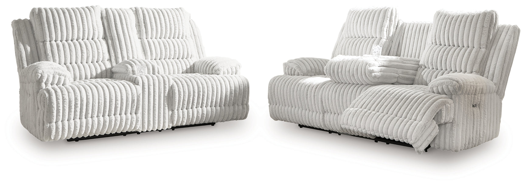 Rhines Alloy Falls Sofa and Loveseat