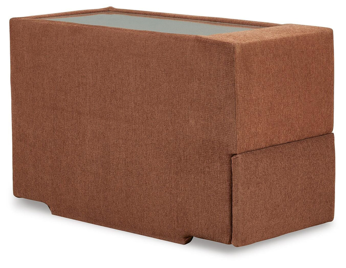 Modmax Spice Performance Fabric 8-Piece Sectional with Chaise — angled view