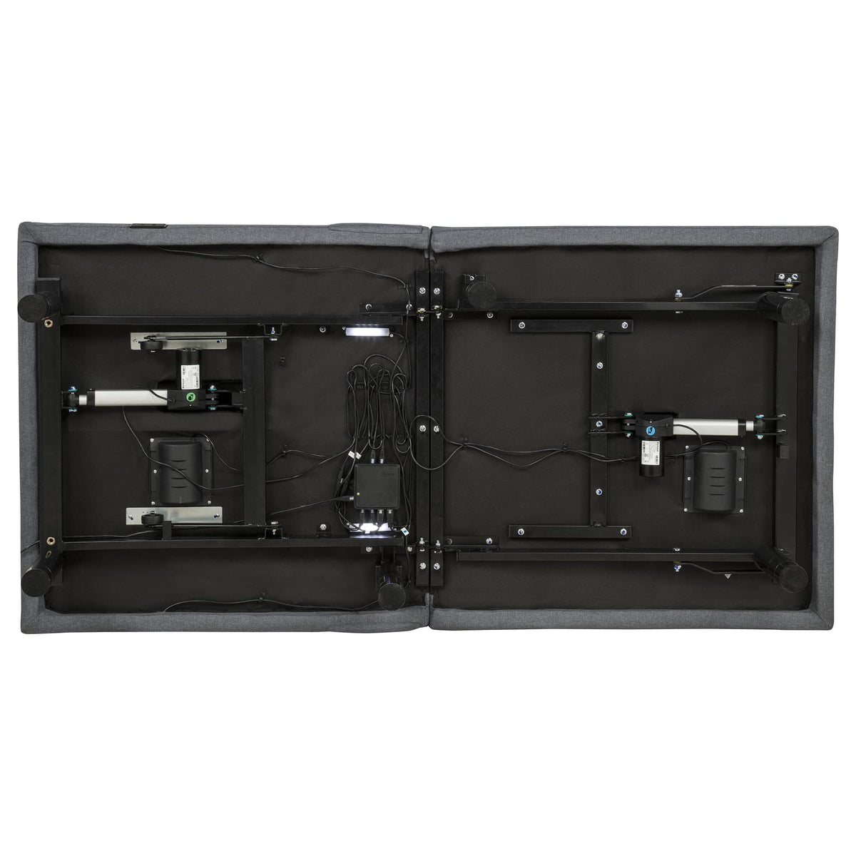 Weston Twin Dual-Motor Massage Adjustable Bed Base in Black and Grey — product image 11