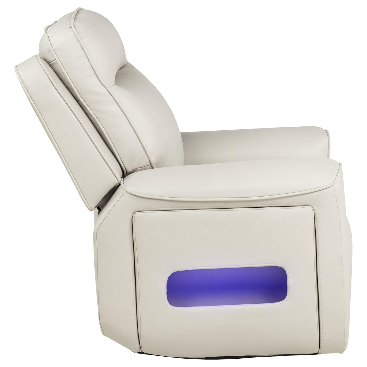 Rojas Dual Power Recliner with Cupholder Storage and LED Lighting Greige — product image 7