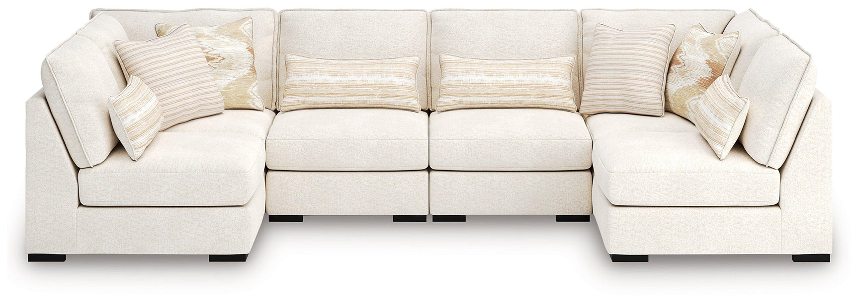 Donelson Creek Vanilla Performance Fabric,Next-Gen Nuvella™,Chenille 6-Piece Sectional