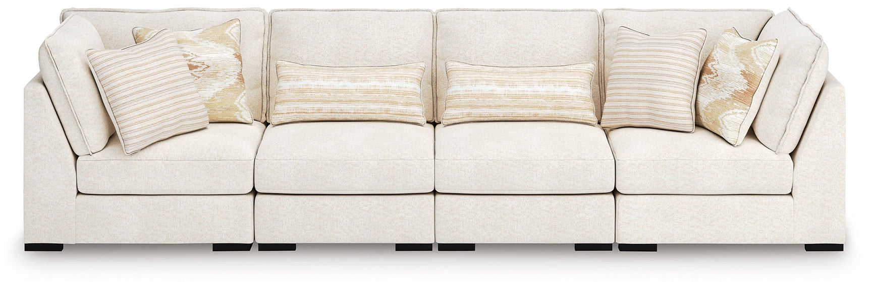 Donelson Creek Vanilla Performance Fabric,Next-Gen Nuvella™,Chenille 4-Piece Sectional