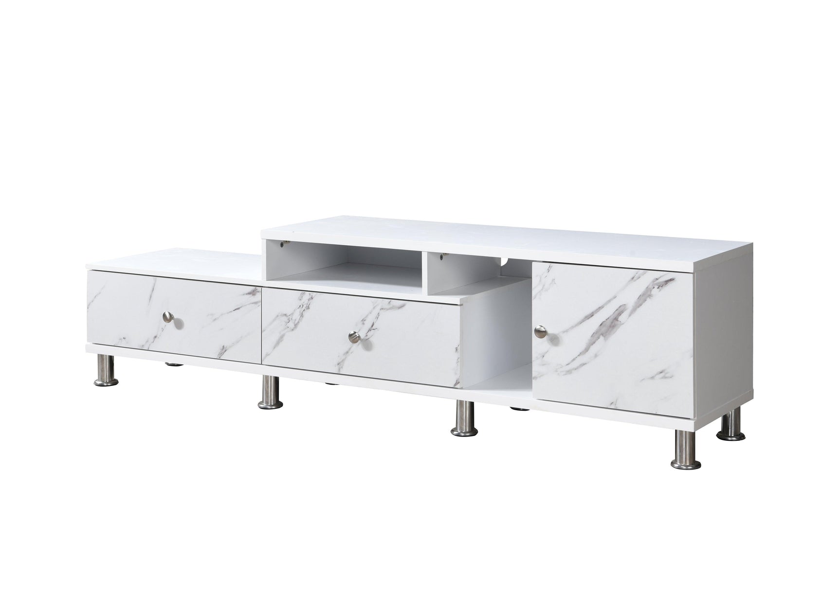 Tessa White TV Stand