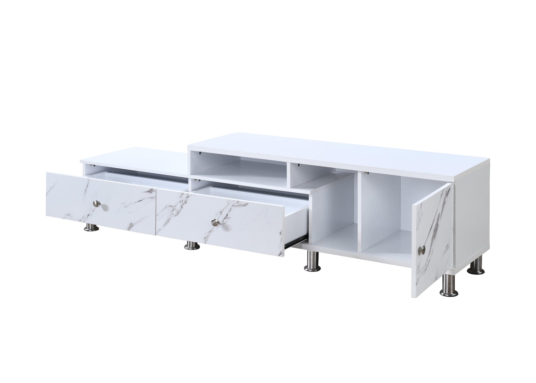 Tessa White TV Stand