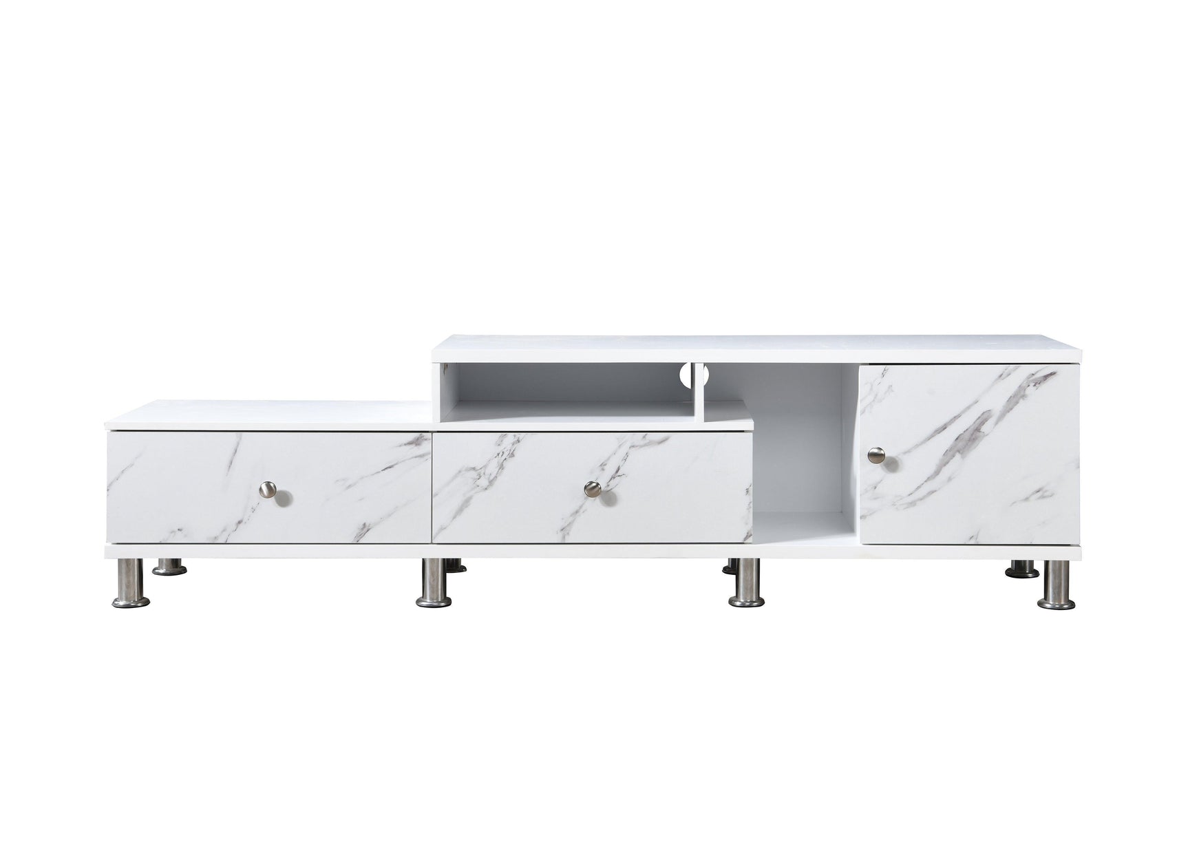 Tessa White TV Stand