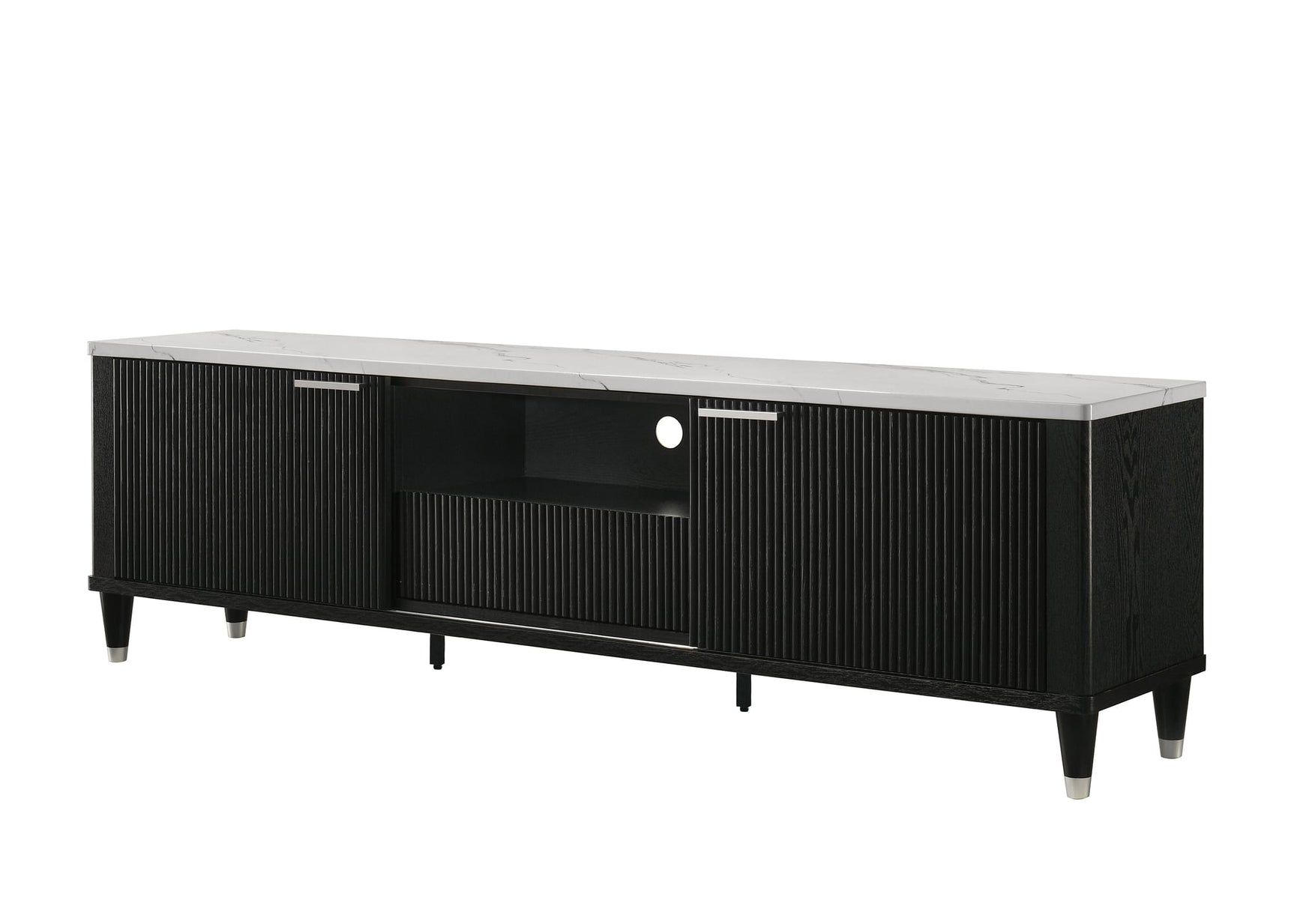 Britany TV Stand in Black Finish view 2