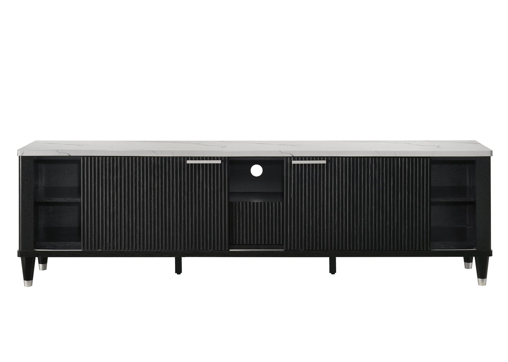 Britany TV Stand in Black Finish view 4