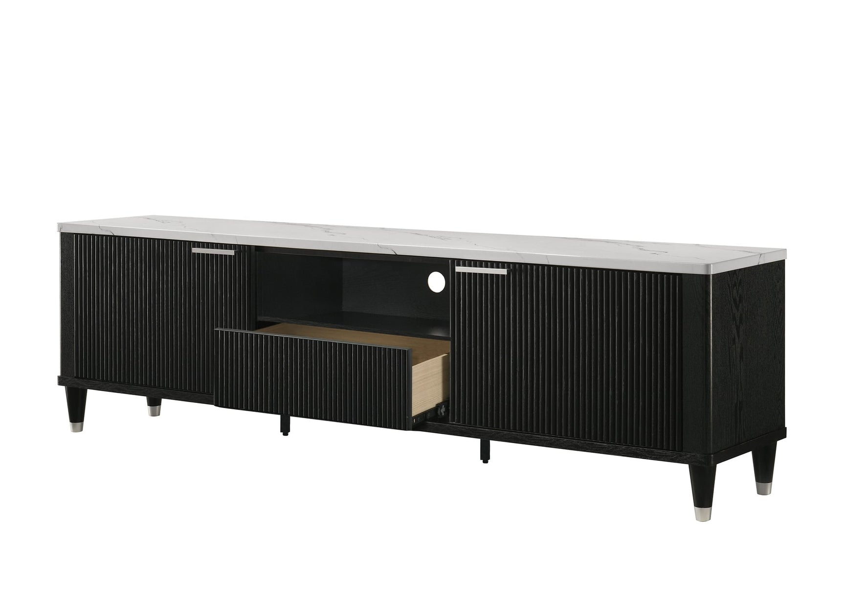 Britany TV Stand in Black Finish view 6