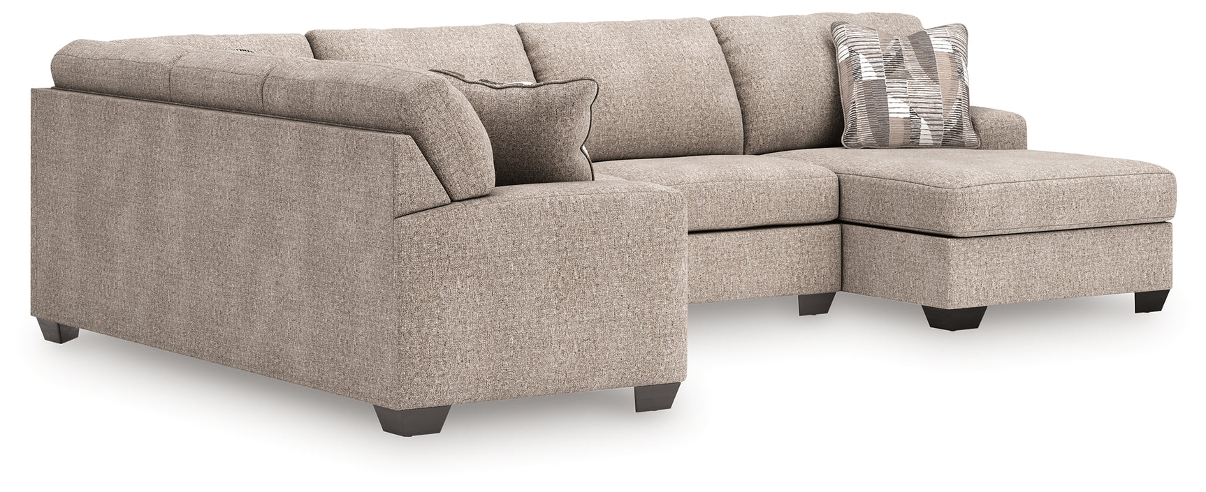 Seyler Lane Hemp Chenille 3-Piece Sectional with Chaise