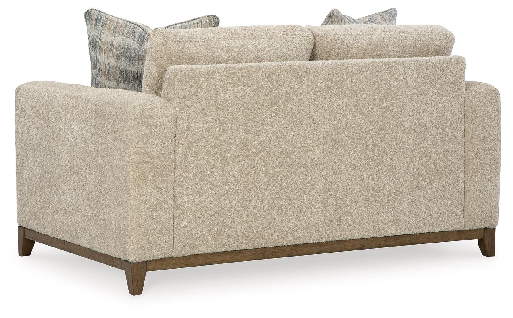 Parklynn Desert Chenille Loveseat - Ella Furniture