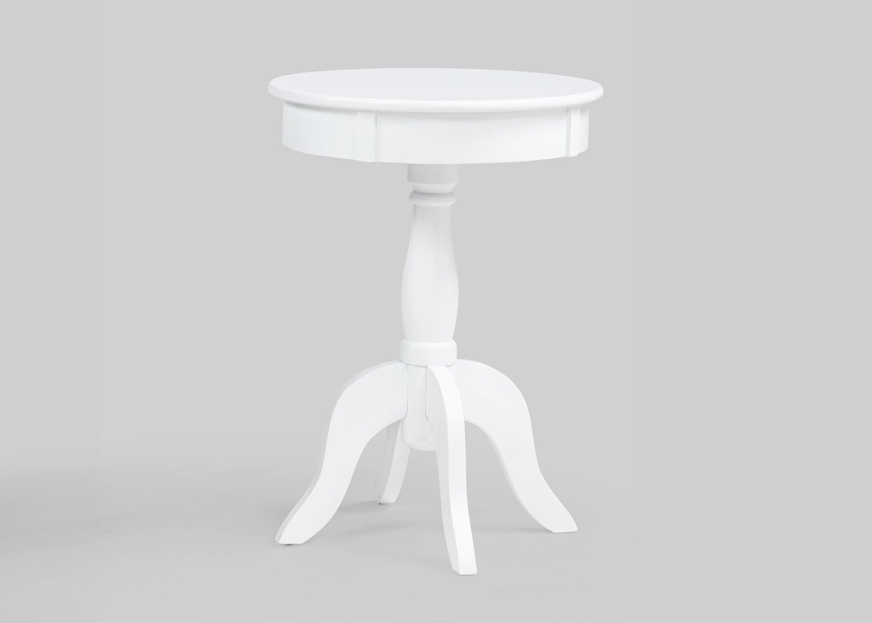 Romy White Chairside Table from Ella Furniture