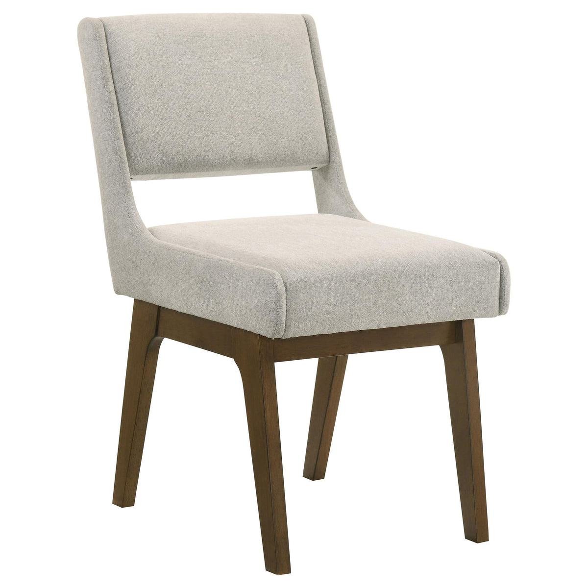 Galindo Light Grey Upholstered Dining Side Chair Set of 2 — product image 3
