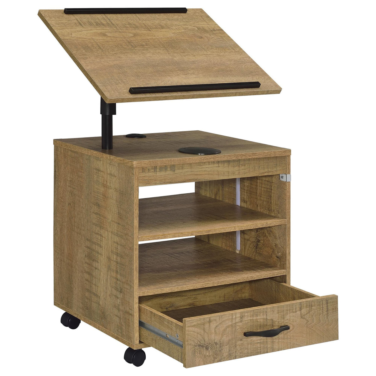 Lerma 1-Drawer Adjustable Tray Top Nightstand with Speaker Mango — product image 3