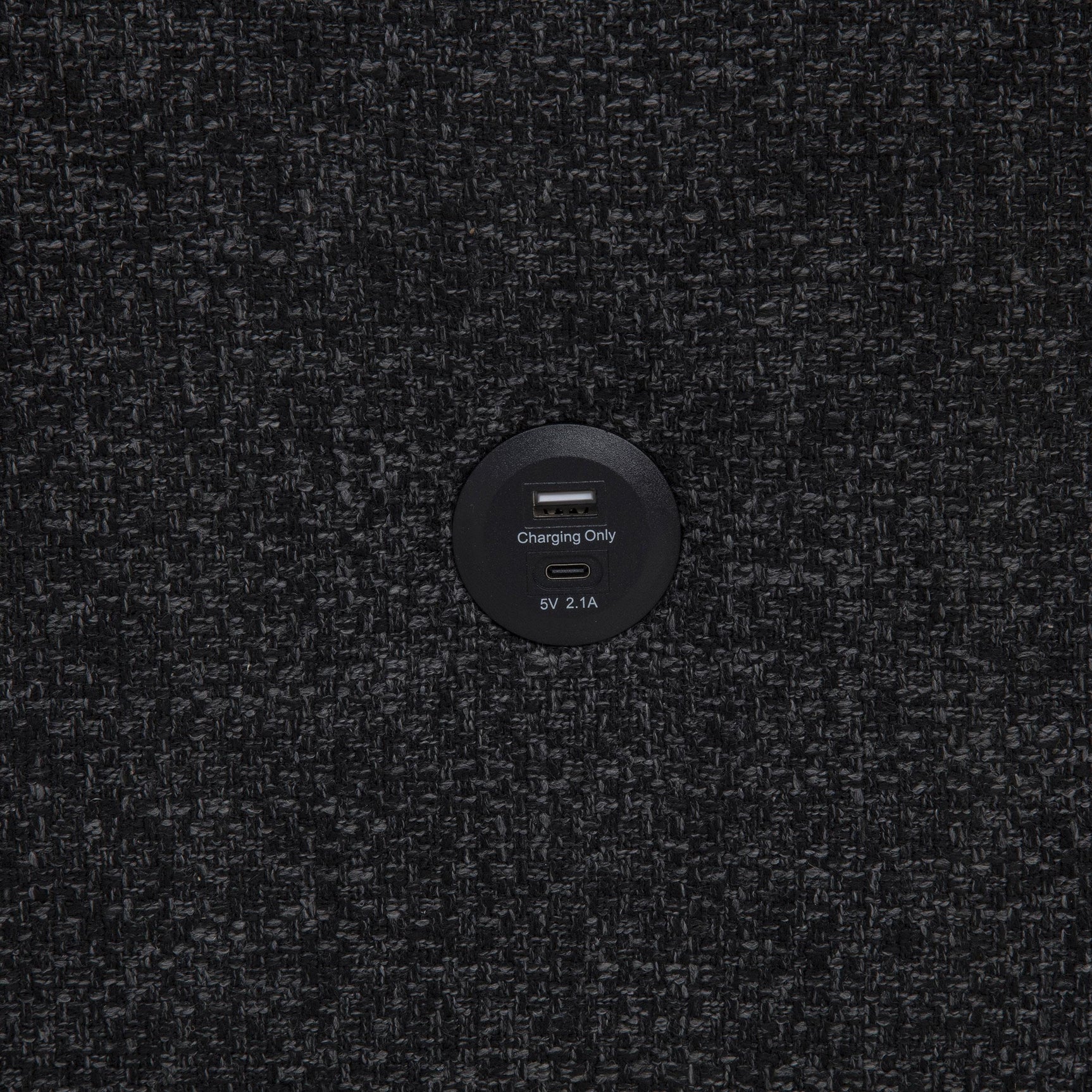 Demko Sleeper Sectional Sofa with Speaker and Storage Chaise Black