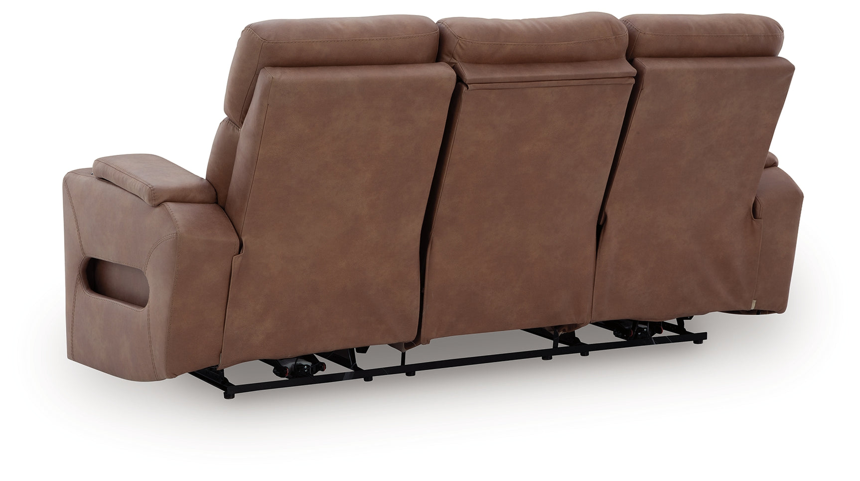 Clean-Slate Caramel Sofa, Loveseat and Recliner