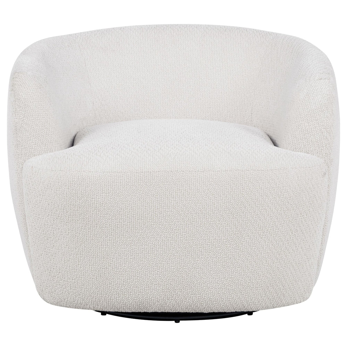 Hudson Fabric Swivel Accent Chair Ivory — product image 2