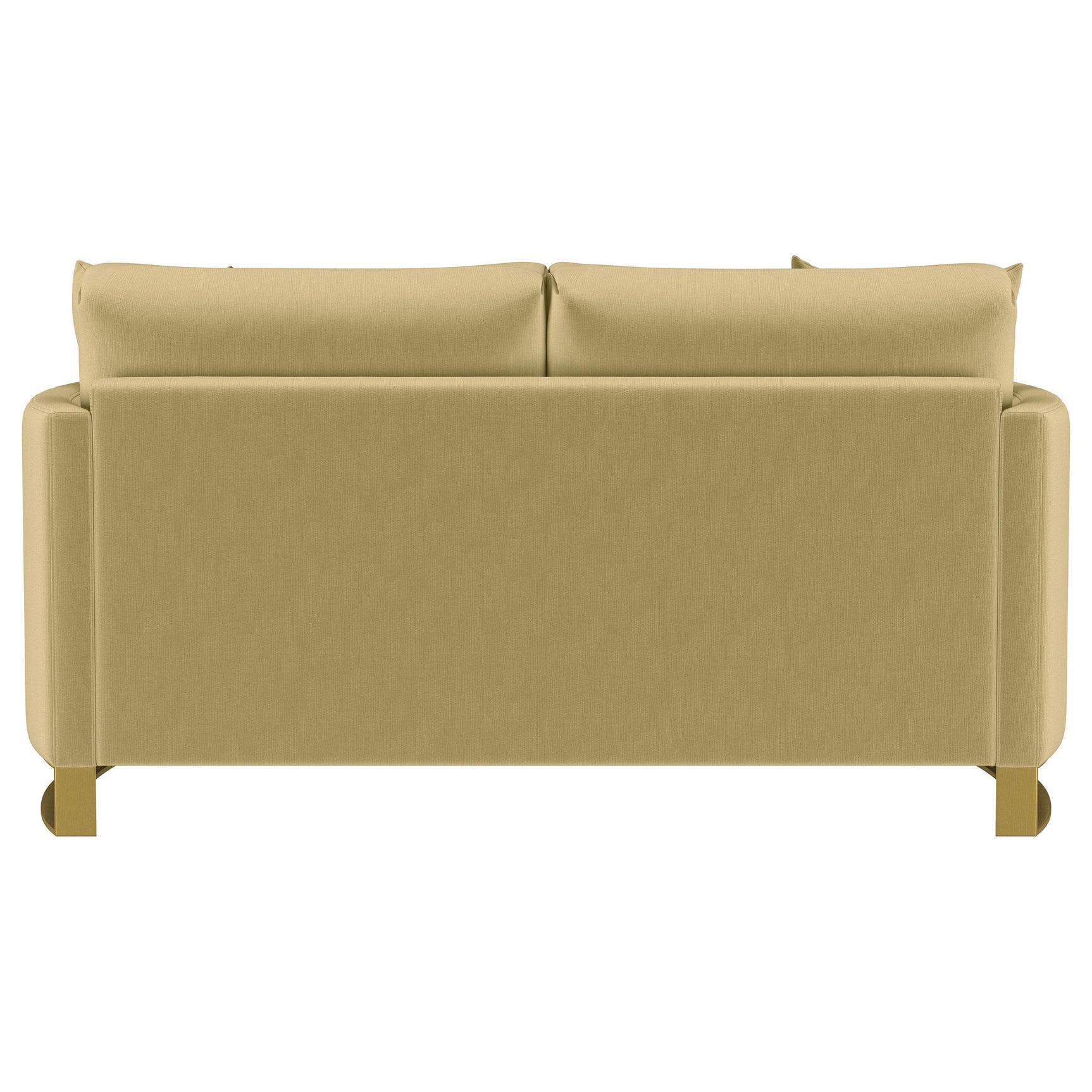 Corliss Upholstered Curved Track Arm Loveseat Camel