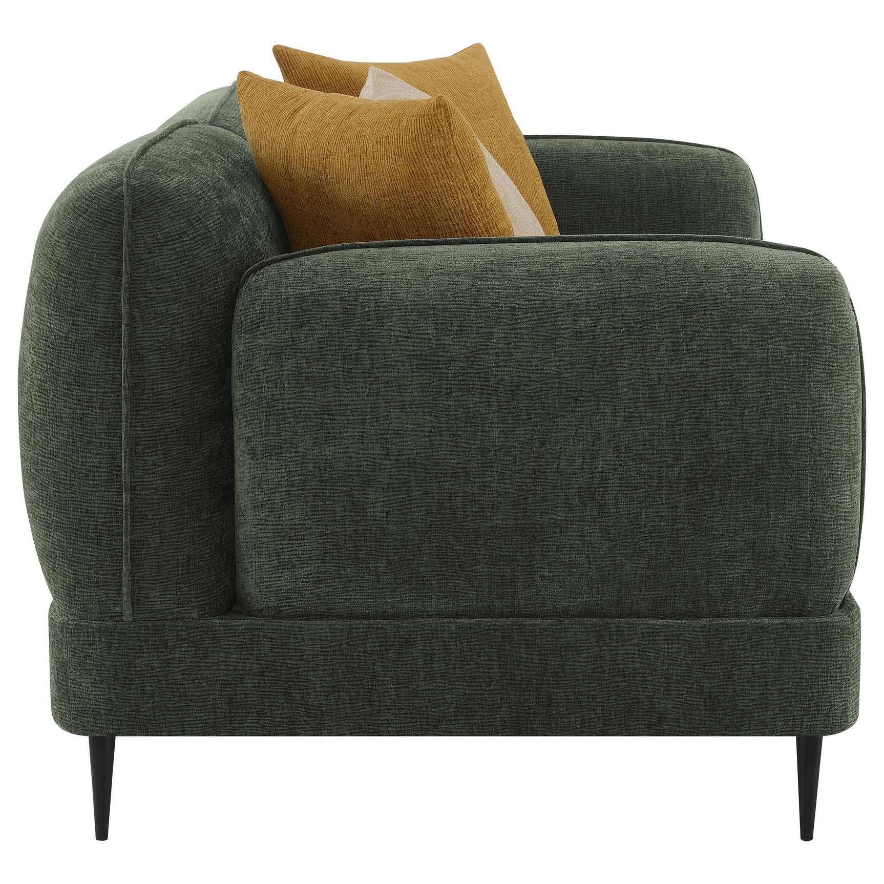 Soba Rich Green Sofa Loveseat