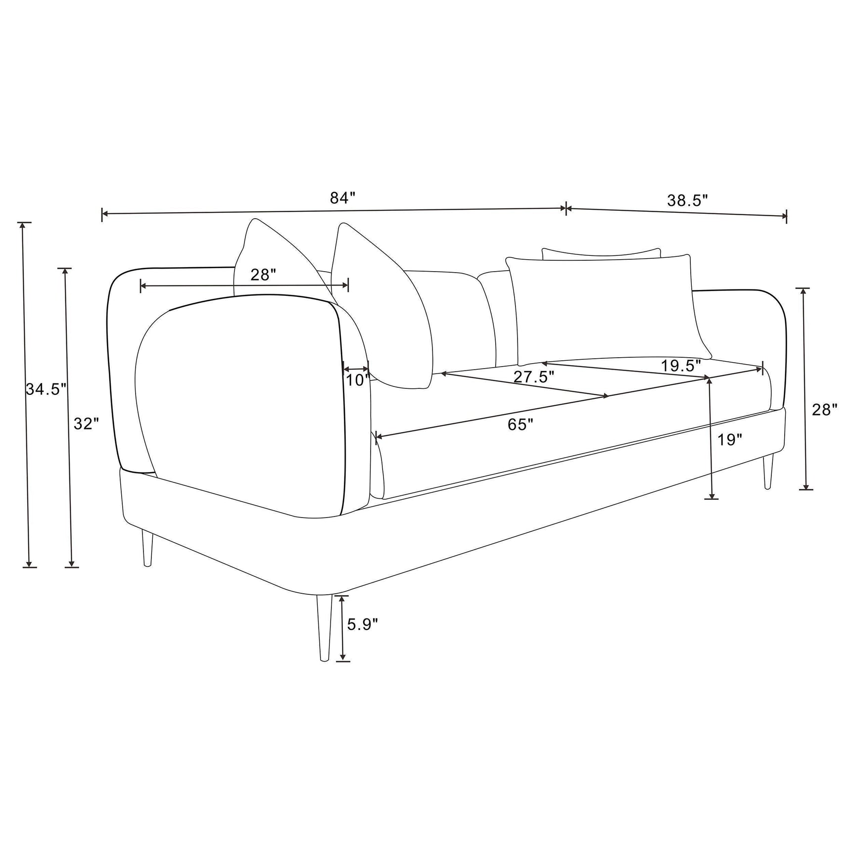 Soba Rich Green Sofa