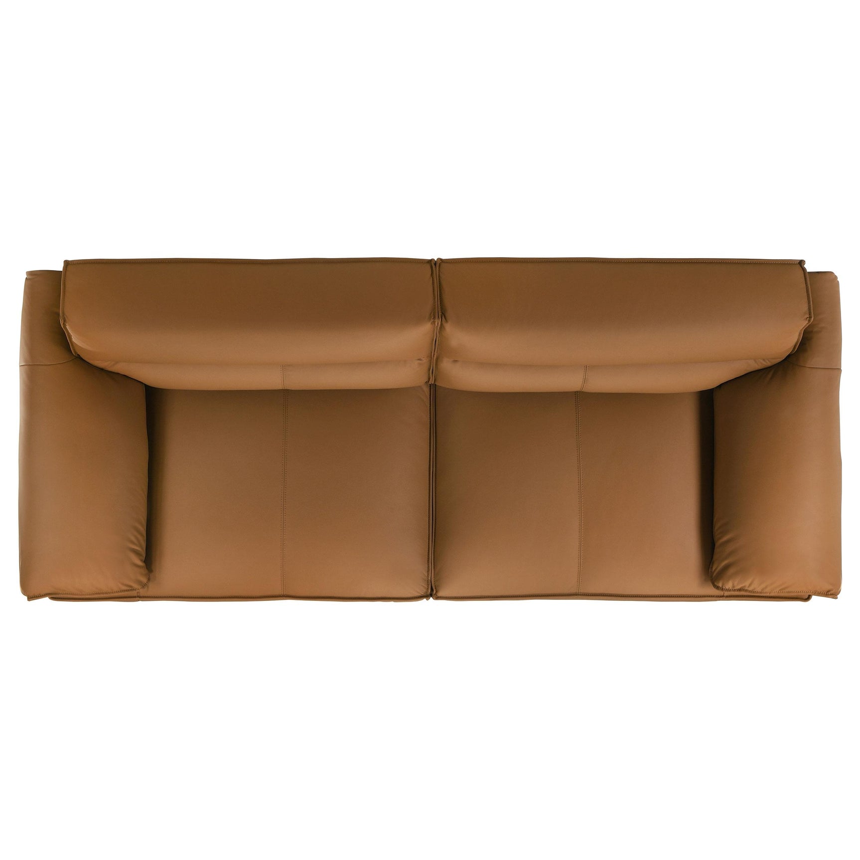 Buxton 2-piece Leather Upholstered Sofa Set Orange