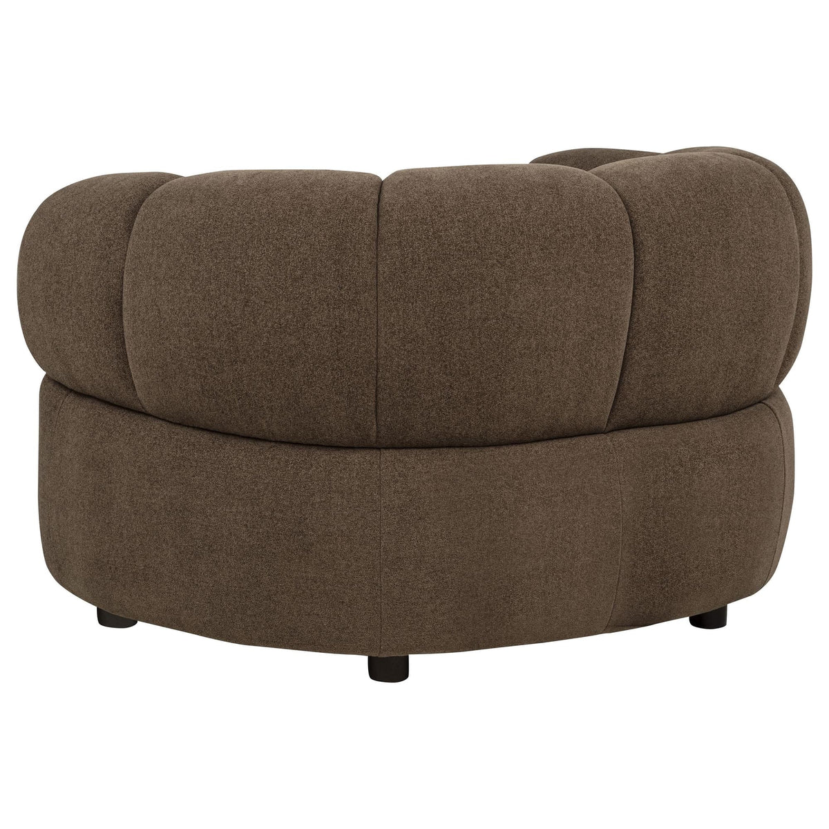 Casarin Brown Fabric Channel-Back Accent Chair — product image 5