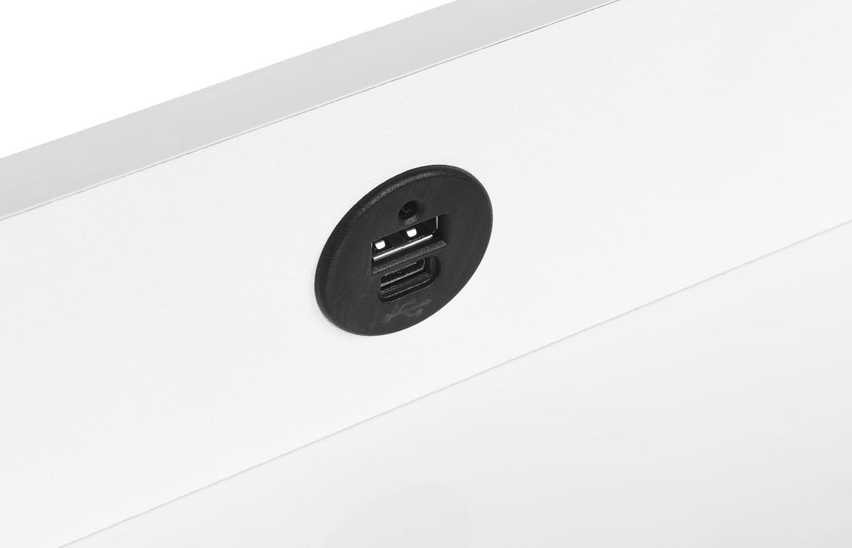 Fabre 1-Drawer Extendable Top Nightstand White High Gloss — product image 10