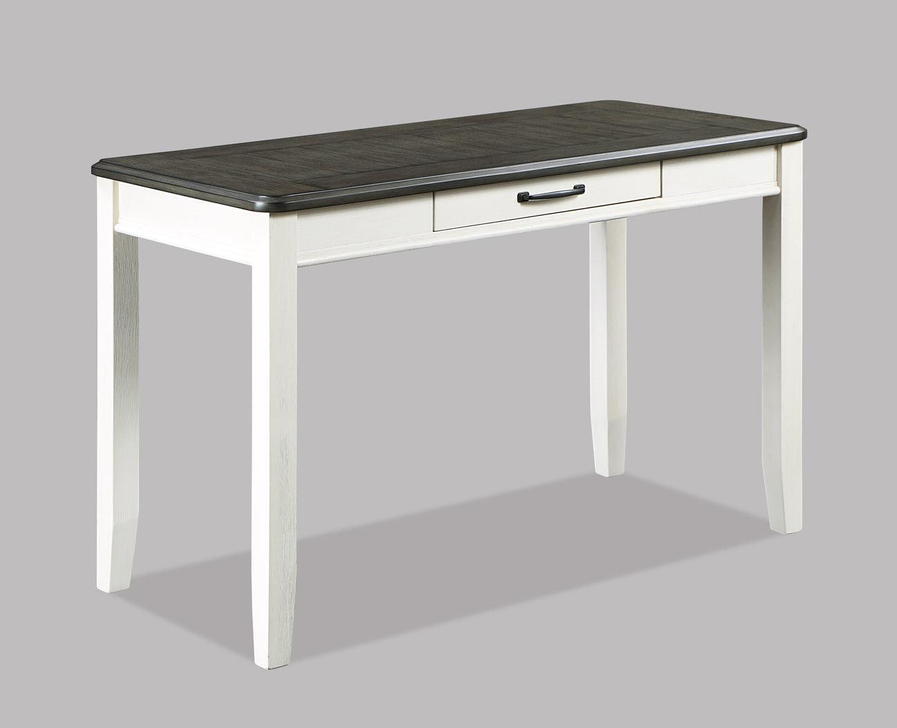 Dakota Chalk/Brown Modern Transitonal Wood Rectangular Desk & Chair - Ella Furniture