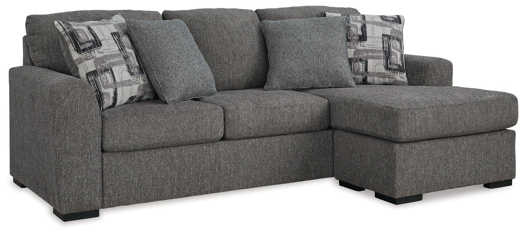 Gardiner Pewter Chenille Sofa Chaise