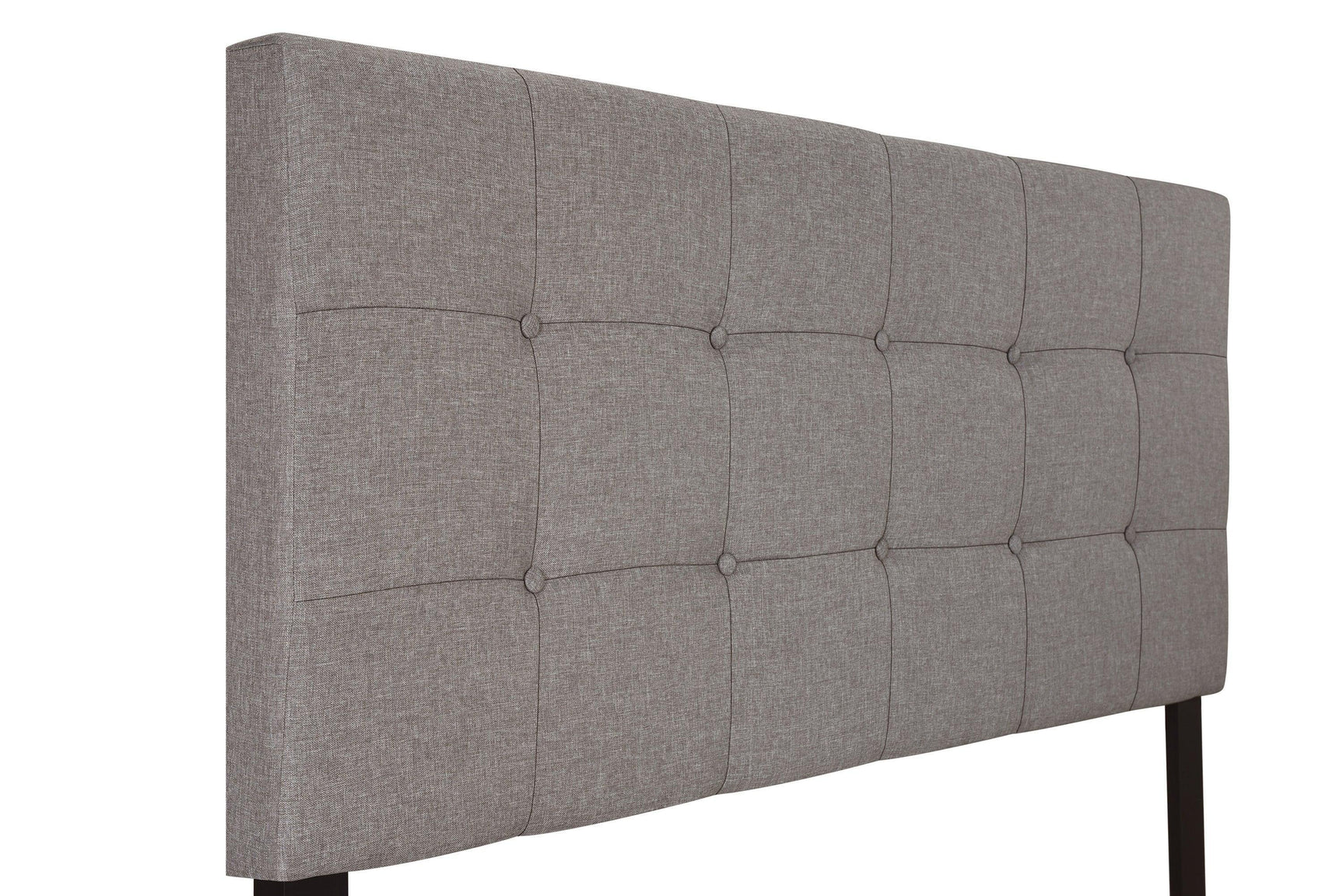 Florence Gray Fabric Wood Queen Upholstered Tufted Bed - Ella Furniture