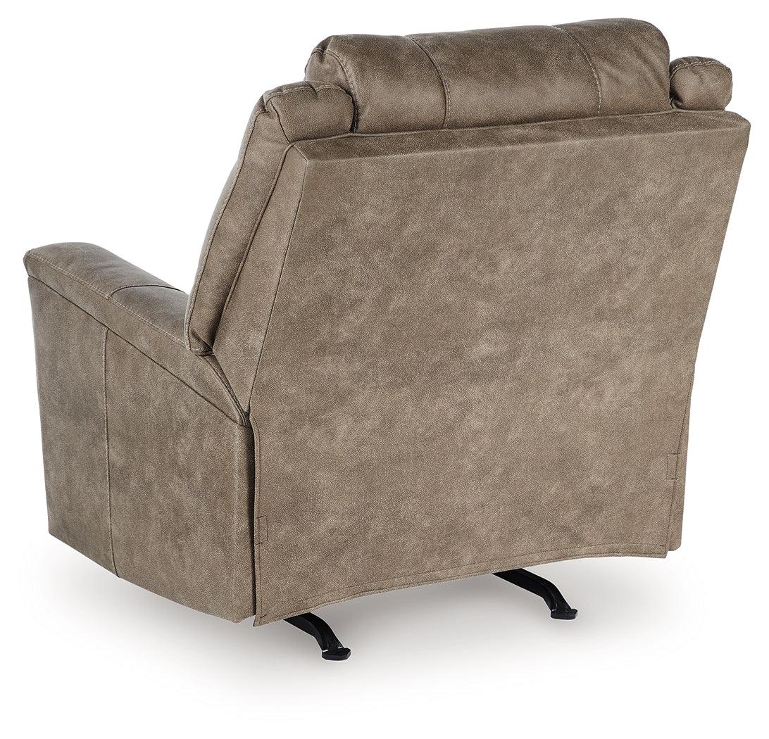 Lixtowel Fog Faux Leather Recliner