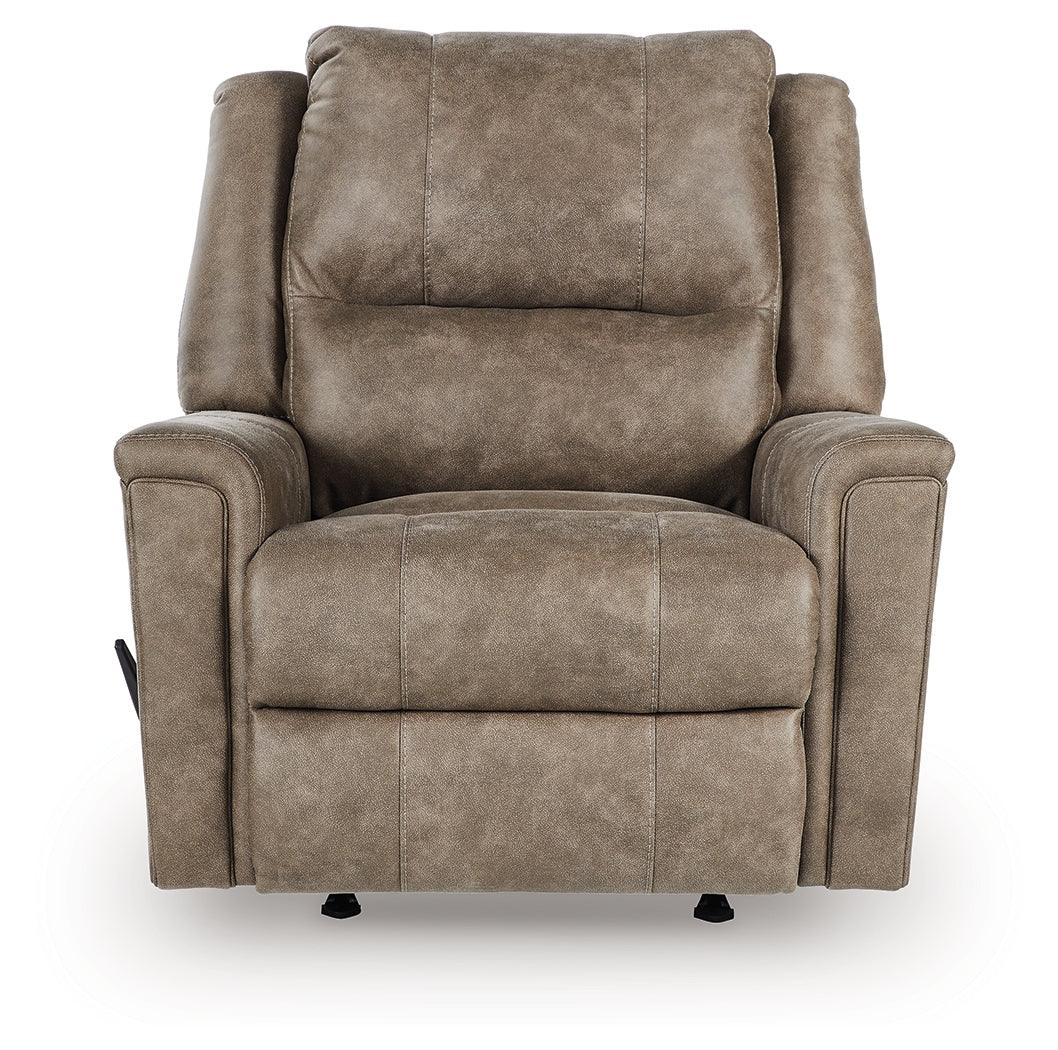 Lixtowel Fog Faux Leather Recliner