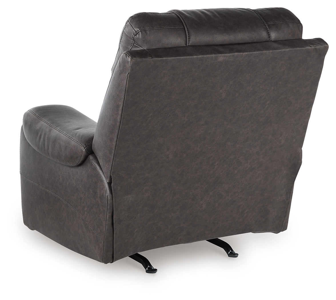 Femley Smoke Faux Leather Recliner