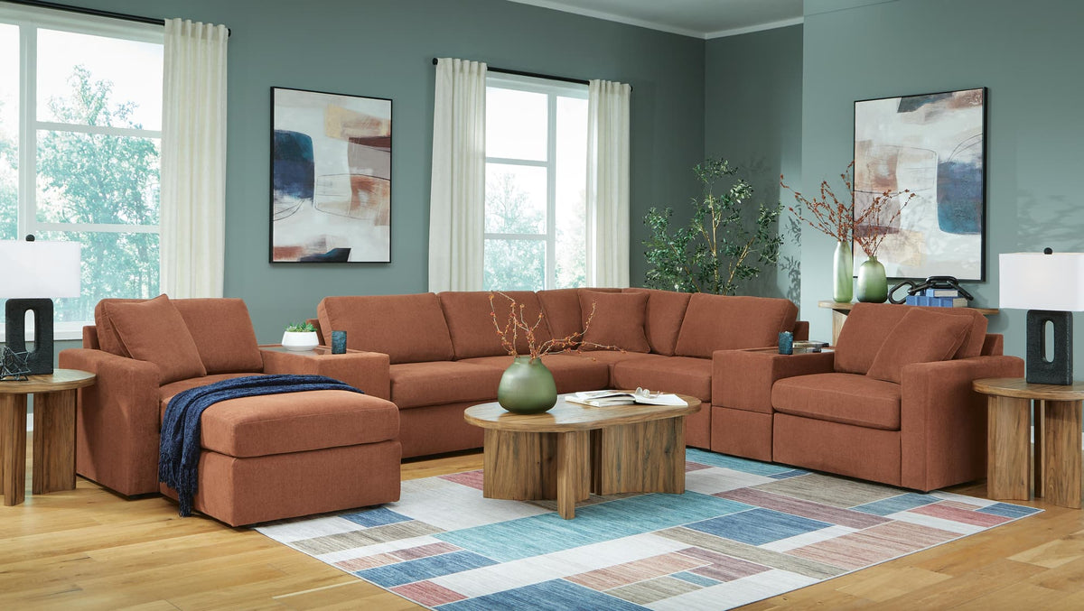 Modmax Spice 6-Piece Sectional with Ottoman — product view