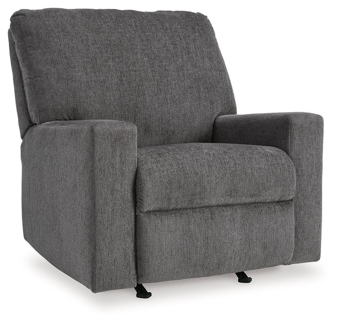 Rannis Pewter Chenille Recliner Chair