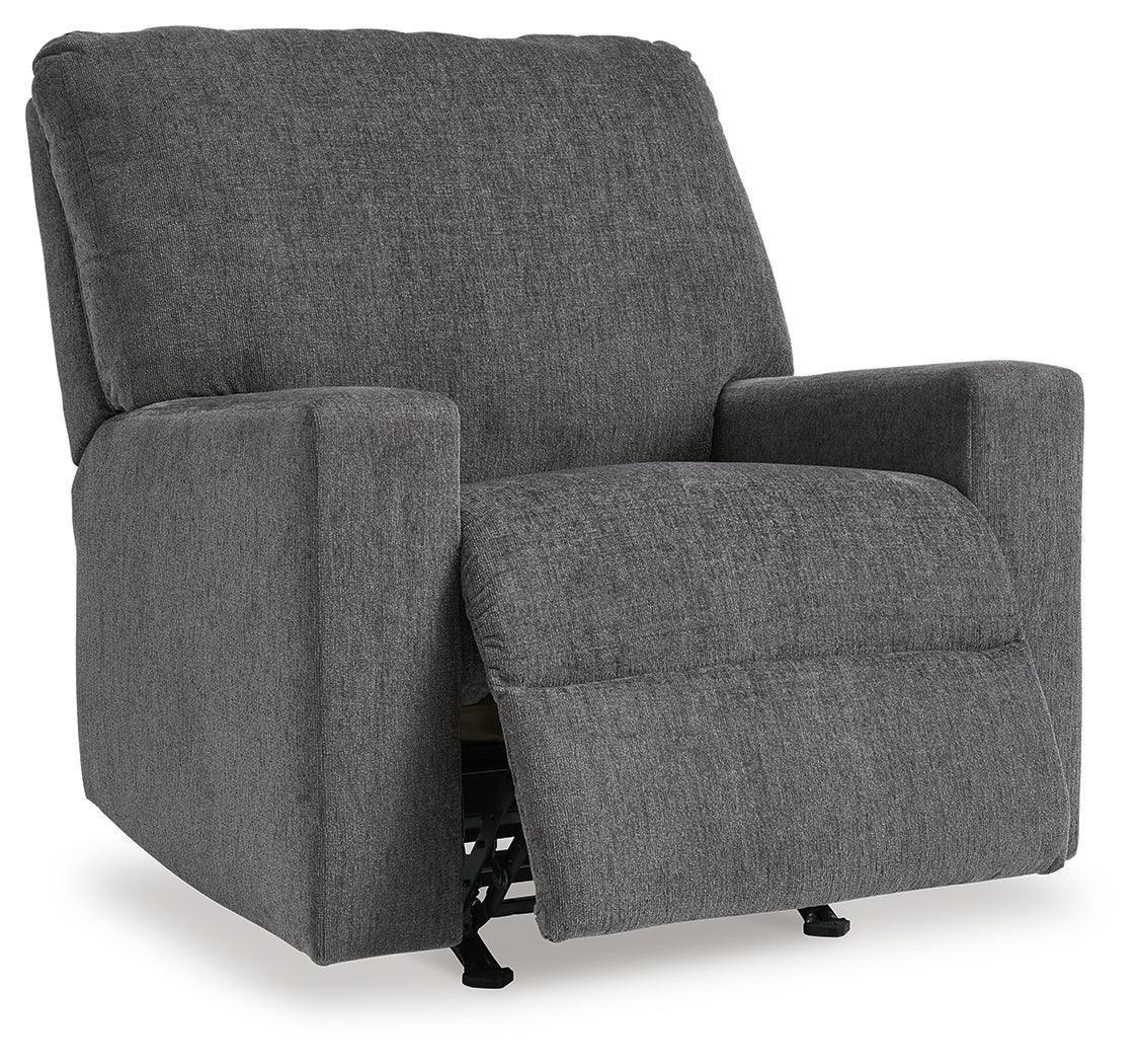 Rannis Pewter Chenille Recliner Chair