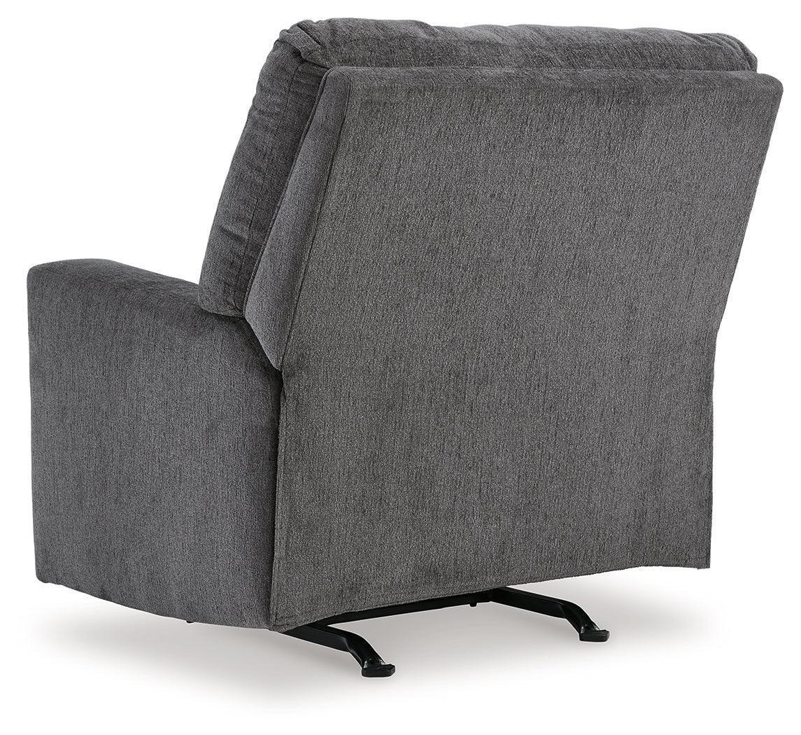 Rannis Pewter Chenille Recliner Chair