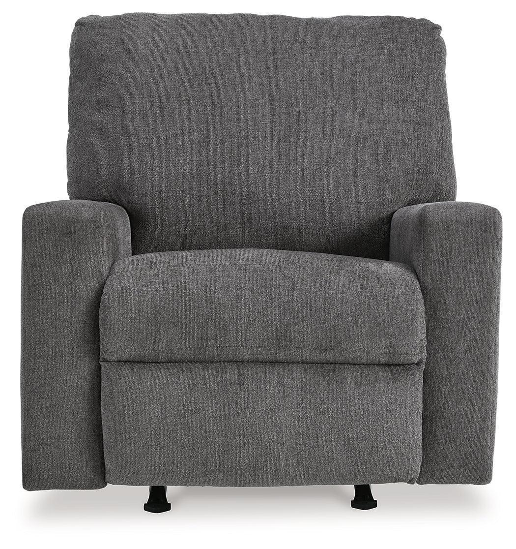 Rannis Pewter Chenille Recliner Chair