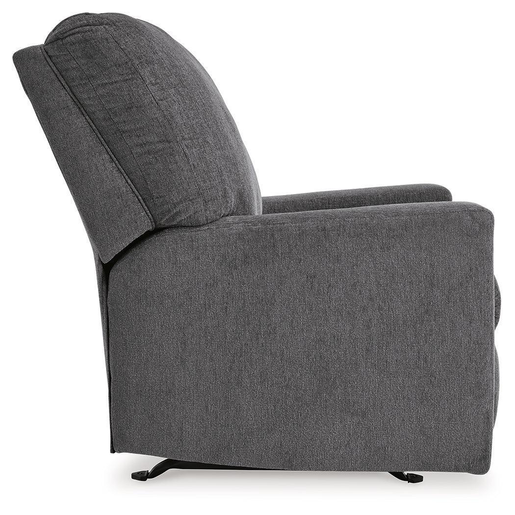 Rannis Pewter Chenille Recliner Chair