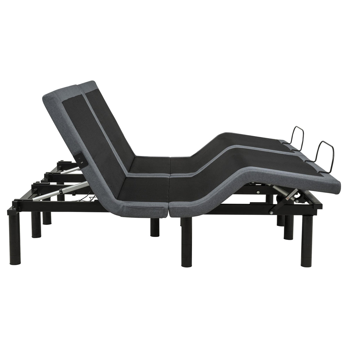 Weston Split Eastern King Massage Adjustable Bed Base in Black and Grey — product image 5