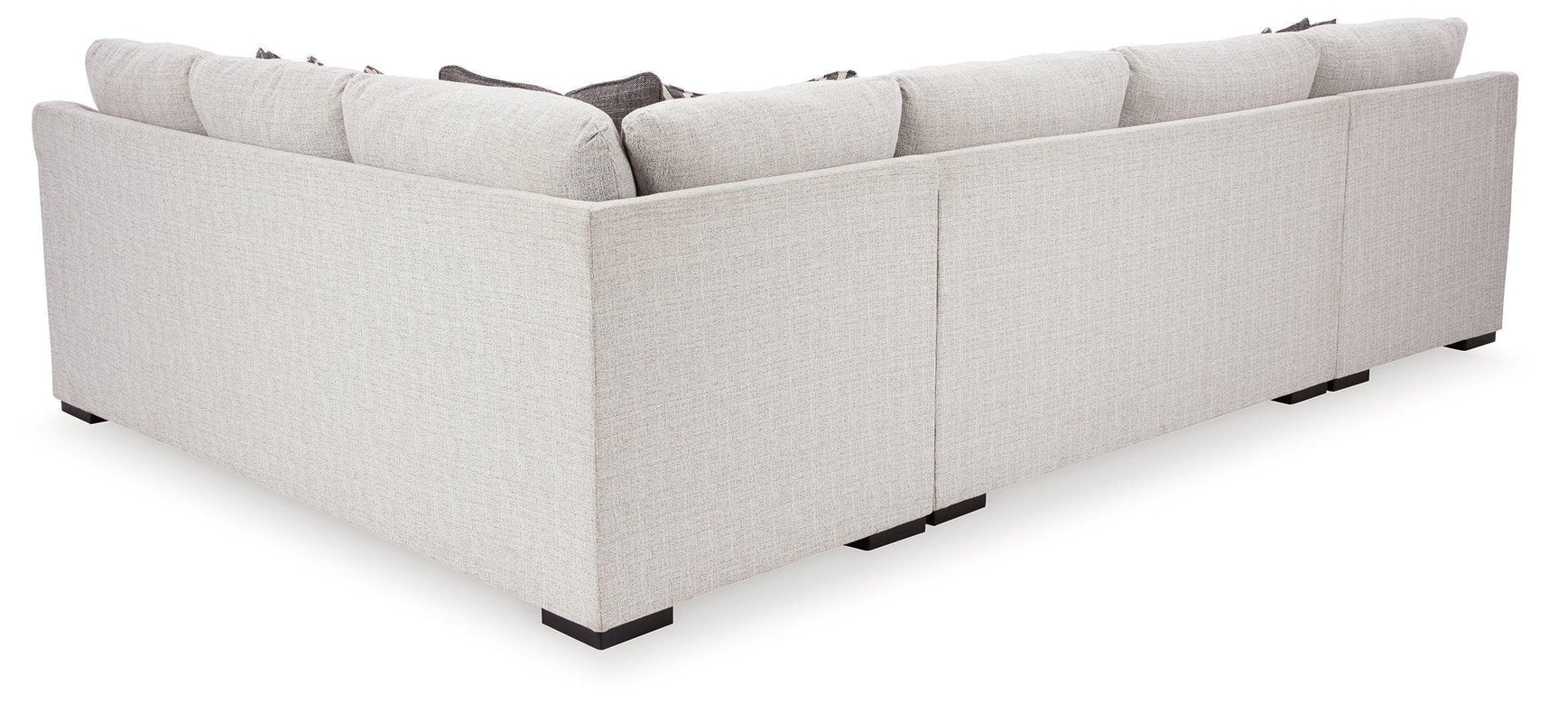 Koralynn Stone 3-Piece Sectional with Chaise in Nuvella® Fabric