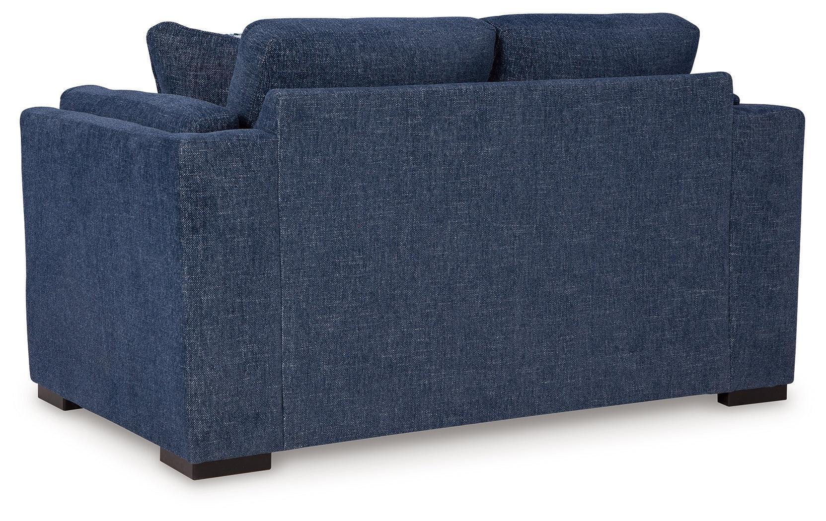Evansley Navy Nuvella® Loveseat