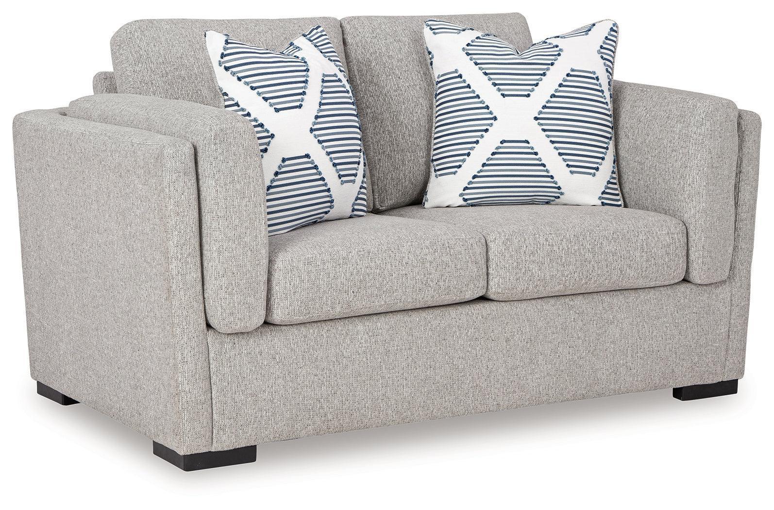 Evansley Pewter Nuvella® Loveseat