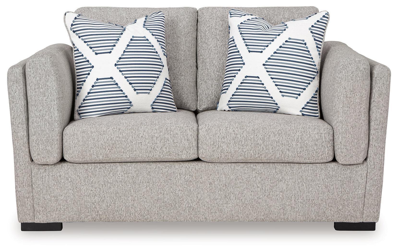 Evansley Pewter Nuvella® Loveseat