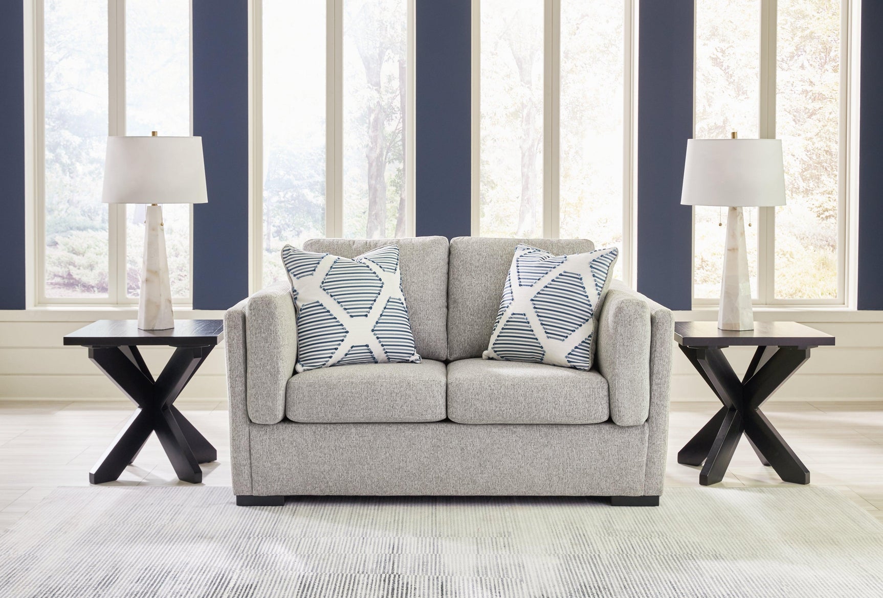 Evansley Pewter Nuvella® Loveseat
